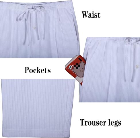 Pajamas Set for Men, Cotton Classic Long Sleeve Comfy Breathable Lounge Button-Down Pj Set Sleepwear Loungewear in Saudi Arabia