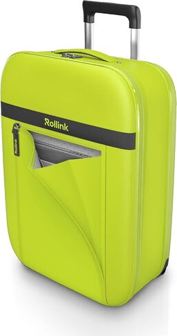 حقيبة Rollink Flex Aura Cabin Premium القابلة للطي بالكامل - عجلات صامتة ومغطاة لانزلاق سلس، تصميم متين ومقاوم للصدمات، قماش مقاوم للماء على كل جانب، يمكن حملها 21 بوصة 10.5 GL in Saudi Arabia