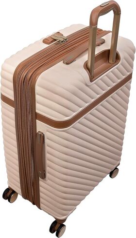 حقيبة سفر ساندرينجهام مقاس 21 بوصة ذات 8 عجلات قابلة للتوسيع، باللون الكريمي in Kuwait