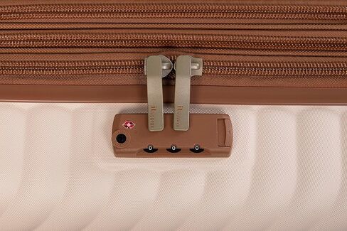 حقيبة سفر ساندرينجهام مقاس 21 بوصة ذات 8 عجلات قابلة للتوسيع، باللون الكريمي in Kuwait
