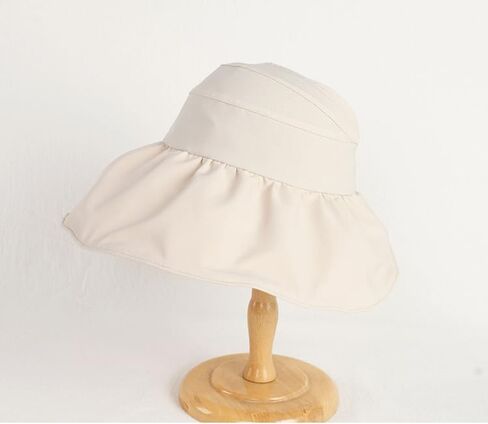 Foldable Ponytail Beach-Sun-Visor-Hat for Women - Outdoor UV Protection Wide-Brim Sun Hat for Fishing Gardening in Saudi Arabia