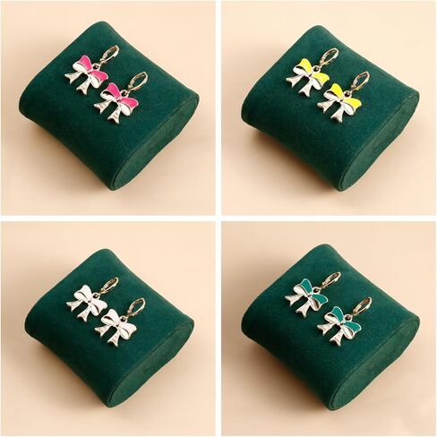 7 Pairs Gold Bow Earrings Hoop for Women Girls Bowknot Hoop Earrings Huggies Gold Plated Bow Drop Dangle Earrings Fashion Jewelry in Saudi Arabia