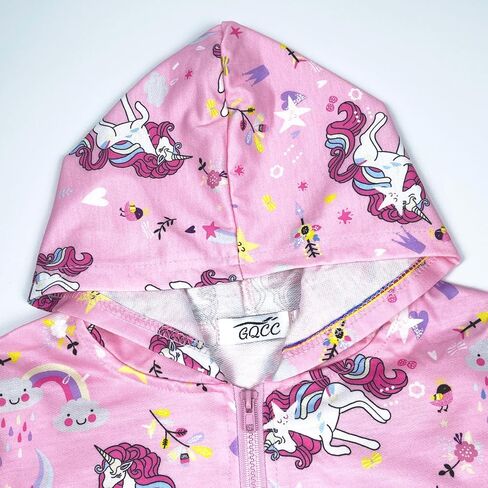 Girls Sweatshirt Cotton Tie Dye Pullover Hoodie Full Zip Unicorn Hoodies 2-6 Years in Saudi Arabia