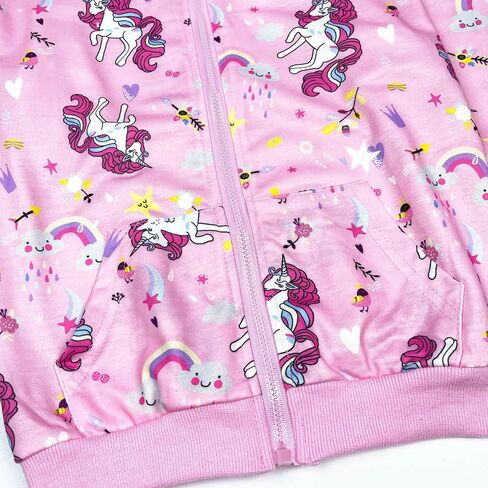 Girls Sweatshirt Cotton Tie Dye Pullover Hoodie Full Zip Unicorn Hoodies 2-6 Years in Saudi Arabia