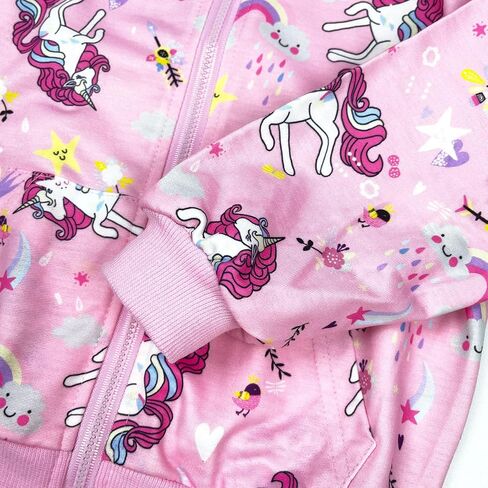 Girls Sweatshirt Cotton Tie Dye Pullover Hoodie Full Zip Unicorn Hoodies 2-6 Years in Saudi Arabia