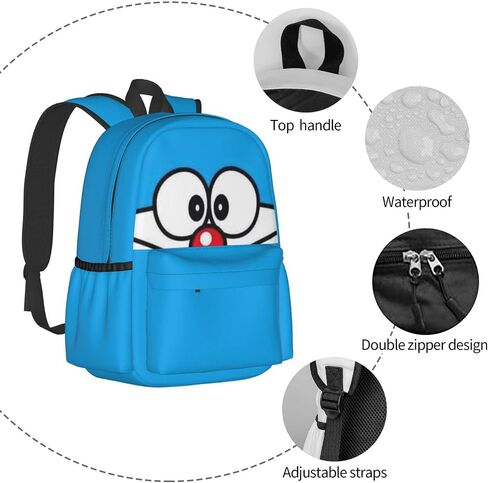 Backpack travel leisure backpack, PVC coated waterproof Oxford cloth material suitable for young boys/girls, with mosaic printed pattern suitable for school backpacks for students aged 5+ in Saudi Arabia