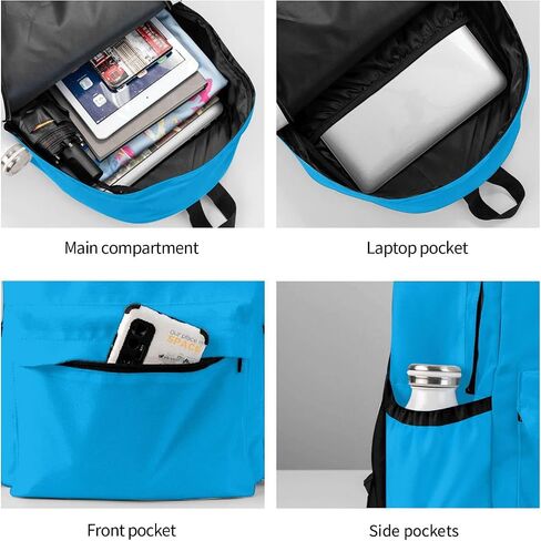 Backpack travel leisure backpack, PVC coated waterproof Oxford cloth material suitable for young boys/girls, with mosaic printed pattern suitable for school backpacks for students aged 5+ in Saudi Arabia