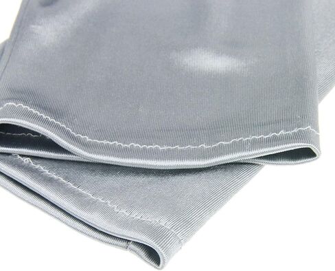 Women's Evening Party 17.75 inch Long Sillky Finish Satin Finger Gloves in Saudi Arabia