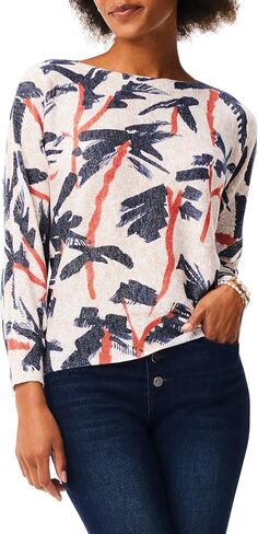 NIC+ZOE Women's Painted Palms Sweater in Saudi Arabia