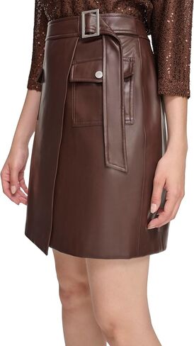 Calvin Klein Women's Pull on Wrap Skirt with Cargo Pocket in Saudi Arabia
