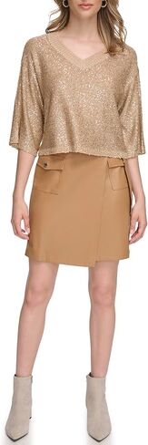 Calvin Klein Women's Pull on Wrap Skirt with Cargo Pocket in Saudi Arabia