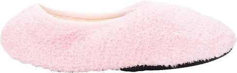 جوارب Crescent Sock Company 720073 من مزيج البوليستر الوردي المنفوش من Sorbet Berry من أجل الدفء والاسترخاء في المنزل، عبوة من 2، مقاس كبير in Kuwait