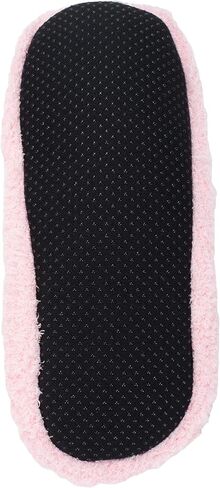 جوارب Crescent Sock Company 720073 من مزيج البوليستر الوردي المنفوش من Sorbet Berry من أجل الدفء والاسترخاء في المنزل، عبوة من 2، مقاس كبير in Kuwait