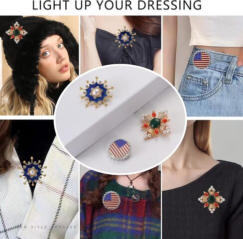 Brooches for women Mother's Day Gift Vintage Brooch Pins for Sweater Shawl Dress Scarf and Hat in Saudi Arabia