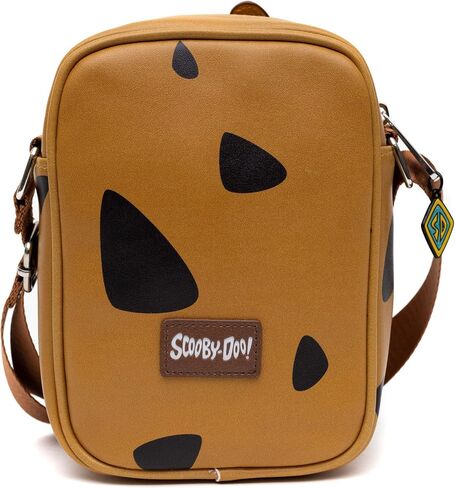Scooby Doo Bag, Cross Body, Scooby Doo Smiling Face and Spots, Brown, Vegan Leather in Saudi Arabia