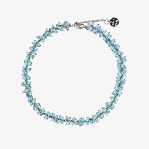 Pura Vida Silver Tulum Anklet - Adjustable Band, Rhodium Plating, Brass Base - Brand Charm in Saudi Arabia
