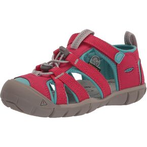 KEEN Seacamp 2 CNX Closed Toe Sandals, Coronet Blue/Hot Pink, 8 US Unisex Little Kid