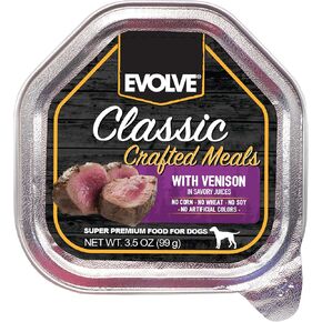Evolve Classic Crafted Meals Beef Stew Wet Dog Food | 3.5 oz - 15 Pack