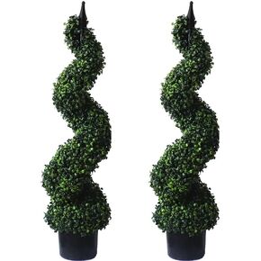 36'' Topiary Trees Artificial Outdoor Boxwood Plants Potted Patio Decor 1PC