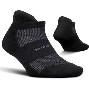 Feetures High Performance Cushion No Show Tab - Running Socks for Men and Women - Athletic Ankle Socks - Moisture Wicking - Medium, Boost Blue