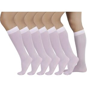 ToBeInStyle Womens Pack of 6 Knee High Trouser Vibrant Socks