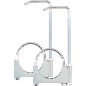 Exhaust Clamp With Hanger fit 2" Exhaust Pipe, Universal Clamp On Exhaust Hanger-2PCS