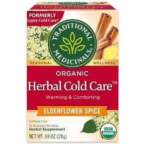 Traditional Medicinals Tea, Organic Cold Care PM, Get a Good Night's Sleep, 96 Tea Bags (6 Pack)