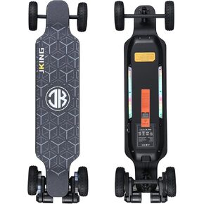 JKING Electric Skateboard Electric Longboard with Remote Control Skateboard,1800W Dual Brushless Motor,24 MPH Top Speed，18.6 Miles Range,4 Speed Adjustment，Max Load 330 Lbs,12 Months Warranty