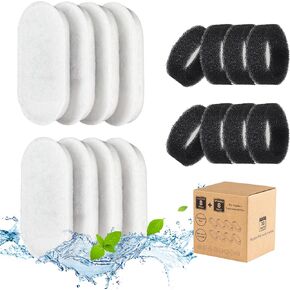 Cat Water Fountain Filter,Pet Fountain Filter Set,8 Pcs cat Fountain Filter Replacement for Automatic Cat Water Fountain Pet Water Fountain