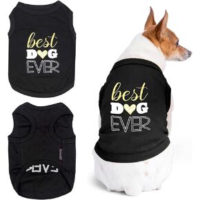 Parisian Pet Best Dog Ever Dog Clothes Tee T-Shirt, XL