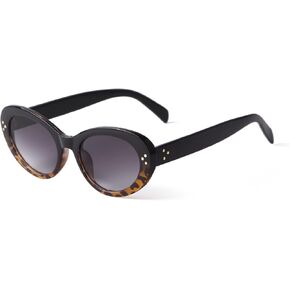 GIFIORE Retro Oval Sunglasses For Women Vintage 90s Cat Eye Frame Sun Glasses