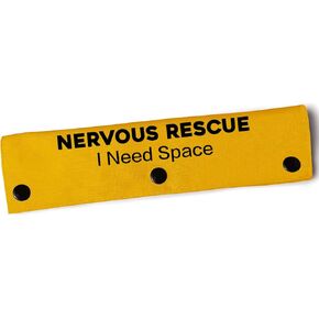 YROVWENQ Nervous Rescue Please Approach Slowly Yellow Sleeve - Funny Dog Leash Wrap for Dogs