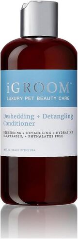 iGroom Deshedding & Detangling Dog Conditioner, Luxury Pet Beauty Care, Loosen Tangles + Unwanted Undercoat, Adds Shine + Volume, Made in USA, Gallon in Saudi Arabia