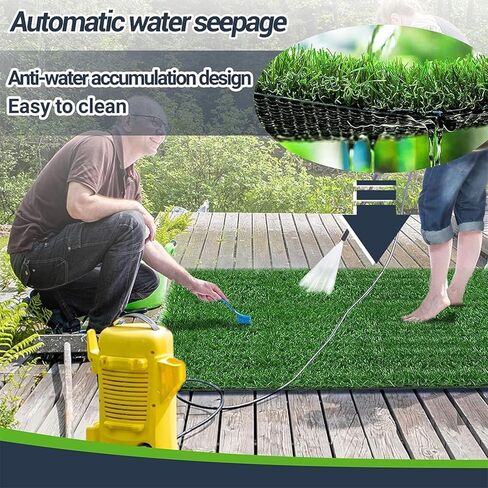 بساط عشب صناعي للكلاب من ايزمبات، 51.5 انش × 31.5 انش، بساط تدريب عشب للكلاب على استخدام النونية والعشب للكلاب في الاماكن المغلقة والمفتوحة وديكور الحديقة سهل التنظيف in Kuwait