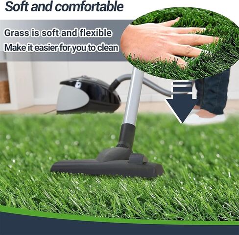 بساط عشب صناعي للكلاب من ايزمبات، 51.5 انش × 31.5 انش، بساط تدريب عشب للكلاب على استخدام النونية والعشب للكلاب في الاماكن المغلقة والمفتوحة وديكور الحديقة سهل التنظيف in Kuwait