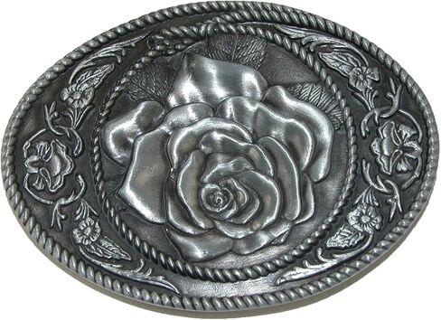 CTM® Women's Western Rose Belt Buckle in Saudi Arabia