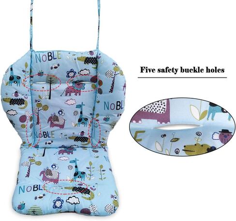 High Chair Cushion, High Chair Pad/seat Cushion/Baby High Chair Cushion,Soft and Comfortable,Light and Breathable,Make The Baby More Comfortable (Grey Background Sheep Pattern) in Kuwait