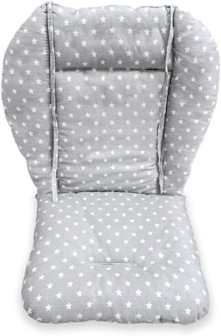 High Chair Cushion, High Chair Pad/seat Cushion/Baby High Chair Cushion,Soft and Comfortable,Light and Breathable,Make The Baby More Comfortable (Grey Background Sheep Pattern) in Kuwait