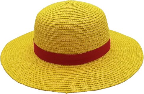 Straw Hat Red Ribbon Performance Animation Cosplay Accessories Hat in Kuwait