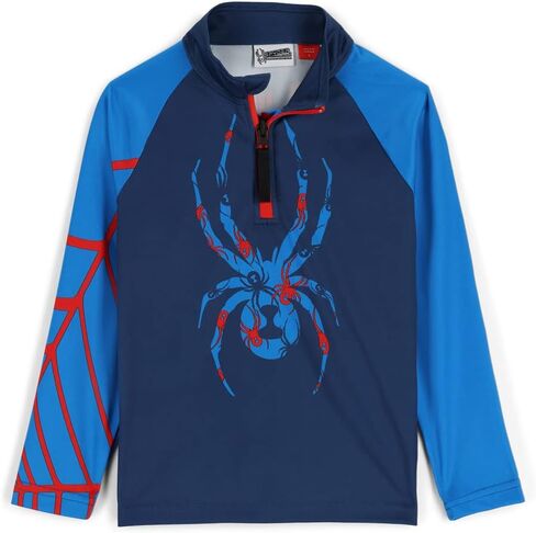 Spyder Boy's Bug Zip T-Neck (Toddler/Little Kids) Black 3T Toddler in Saudi Arabia