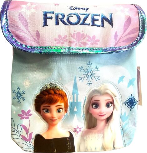 Frozen Elsa & Anna Girl's Crossbody Passport Bag Purse - Purple in Saudi Arabia