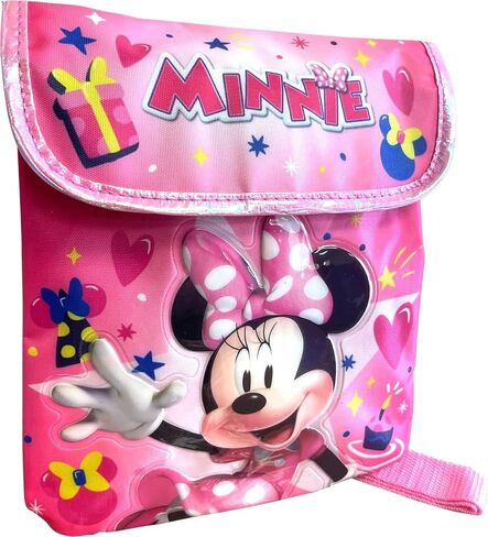 Frozen Elsa & Anna Girl's Crossbody Passport Bag Purse - Purple in Saudi Arabia