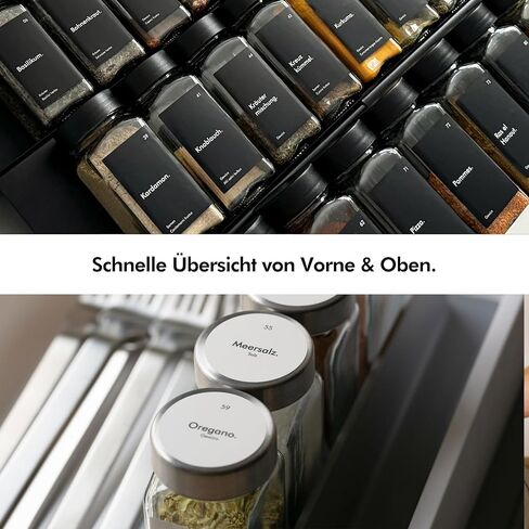 KIVY 240 Waterproof Spice Labels (Round & Rectangle) - Herb and Spice Apothecary Stickers for Jars - Indian Spice Labels - Customizable Labels in Kuwait