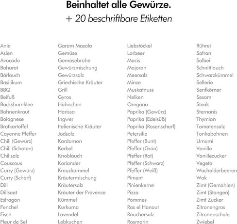 KIVY 240 Waterproof Spice Labels (Round & Rectangle) - Herb and Spice Apothecary Stickers for Jars - Indian Spice Labels - Customizable Labels in Kuwait