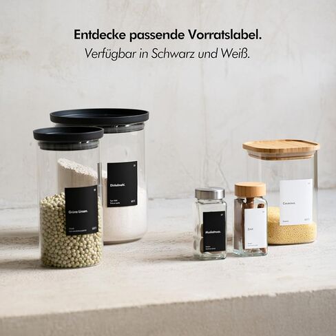 KIVY 240 Waterproof Spice Labels (Round & Rectangle) - Herb and Spice Apothecary Stickers for Jars - Indian Spice Labels - Customizable Labels in Kuwait