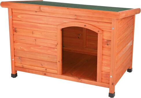 TRIXIE Small natura Classic Outdoor Dog House, Weatherproof Finish, Elevated Floor, Brown in Saudi Arabia