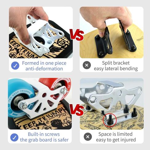 TKT Portable Roller Road Drift Skates Plate with Cool Maple Deck Anti-Slip Board Split Skateboard with PU Wheels High-end Bearings in Saudi Arabia