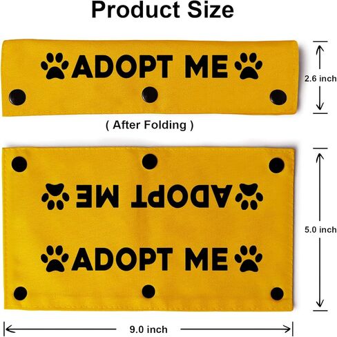 YROVWENQ Nervous Rescue Please Approach Slowly Yellow Sleeve - Funny Dog Leash Wrap for Dogs in Kuwait