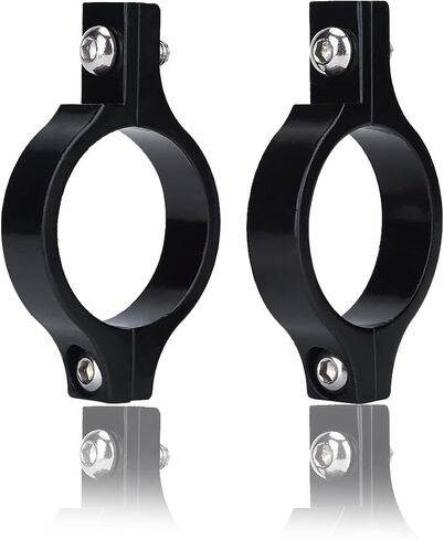 2Pcs Motorcycle Headlight Brackets, Keenso Universal Aluminum Alloy Motorcycle Headlight Fork Mounting Brackets 39mm 41mm (Black) in Saudi Arabia