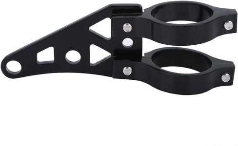 2Pcs Motorcycle Headlight Brackets, Keenso Universal Aluminum Alloy Motorcycle Headlight Fork Mounting Brackets 39mm 41mm (Black) in Saudi Arabia